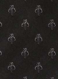 Star Wars Mandalorian Black Silk Tie