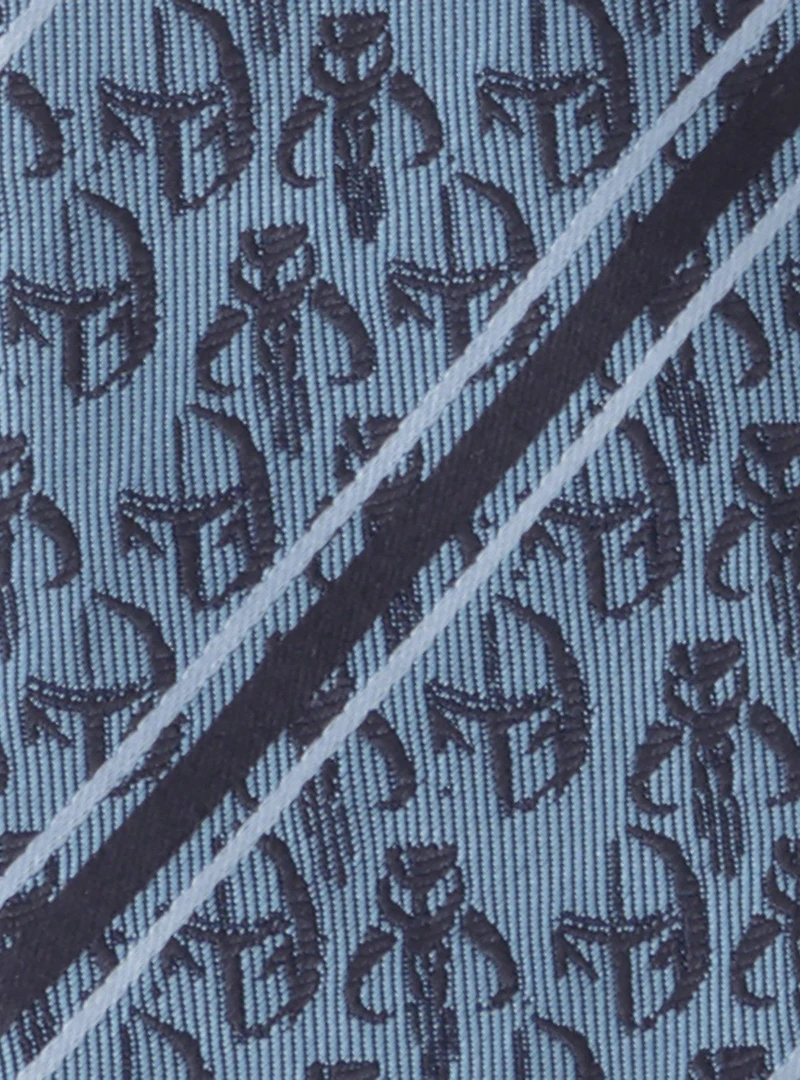 Star Wars The Mandalorian Mando Navy Stripe Tie