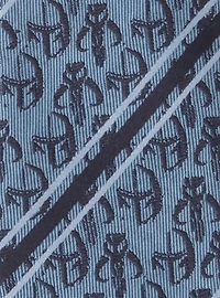 Star Wars The Mandalorian Mando Navy Stripe Tie