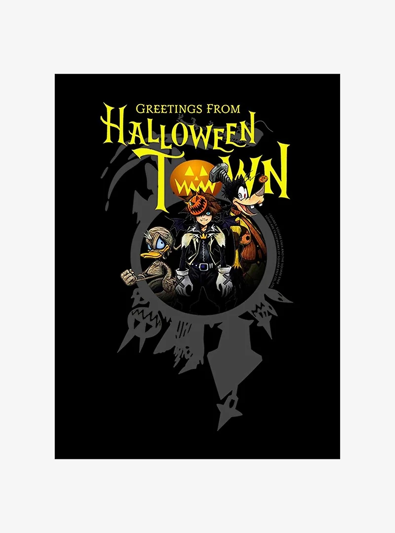 Disney Kingdom Hearts Greetings Halloween Town T-Shirt
