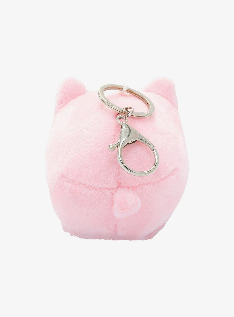 Tasty Peach Meowchi Strawberry Plush Key Chain