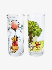 Disney Winnie the Pooh Sketch Scenes Glass Set