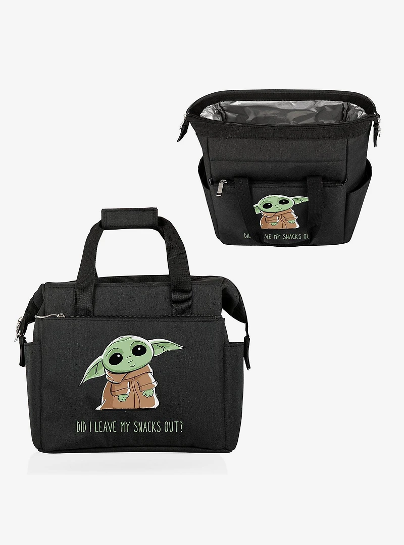 Star Wars The Mandalorian The Child Snacks Out Black Lunch Cooler