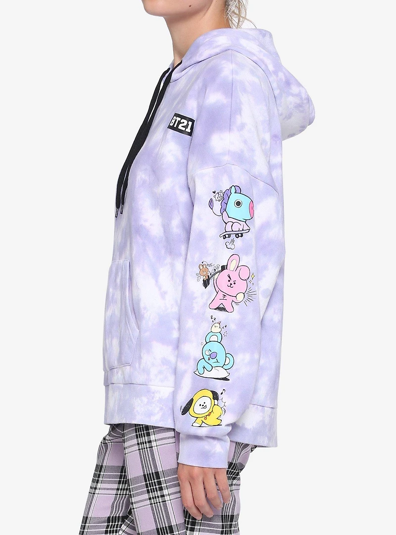 BT21 Cloud Wash Girls Hoodie