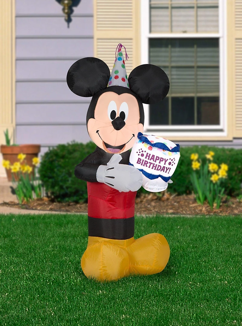 Disney Mickey Mouse Birthday Cake Inflatable Décor