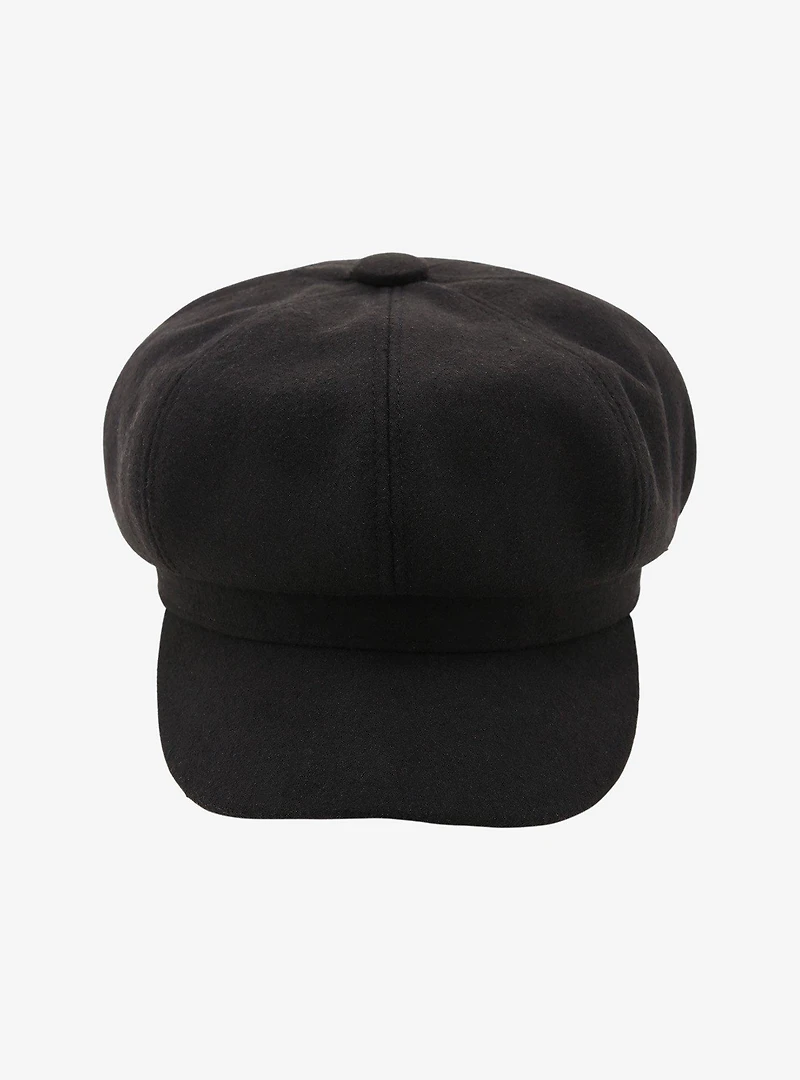 Black Cabbie Hat