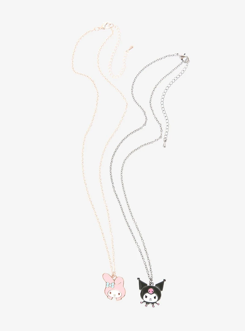 My Melody & Kuromi Best Friends Necklace Set