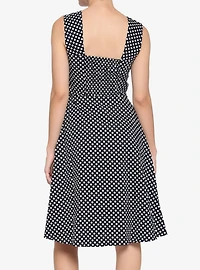 Black White Polka Dot Dress