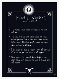 Death Note Poster Set