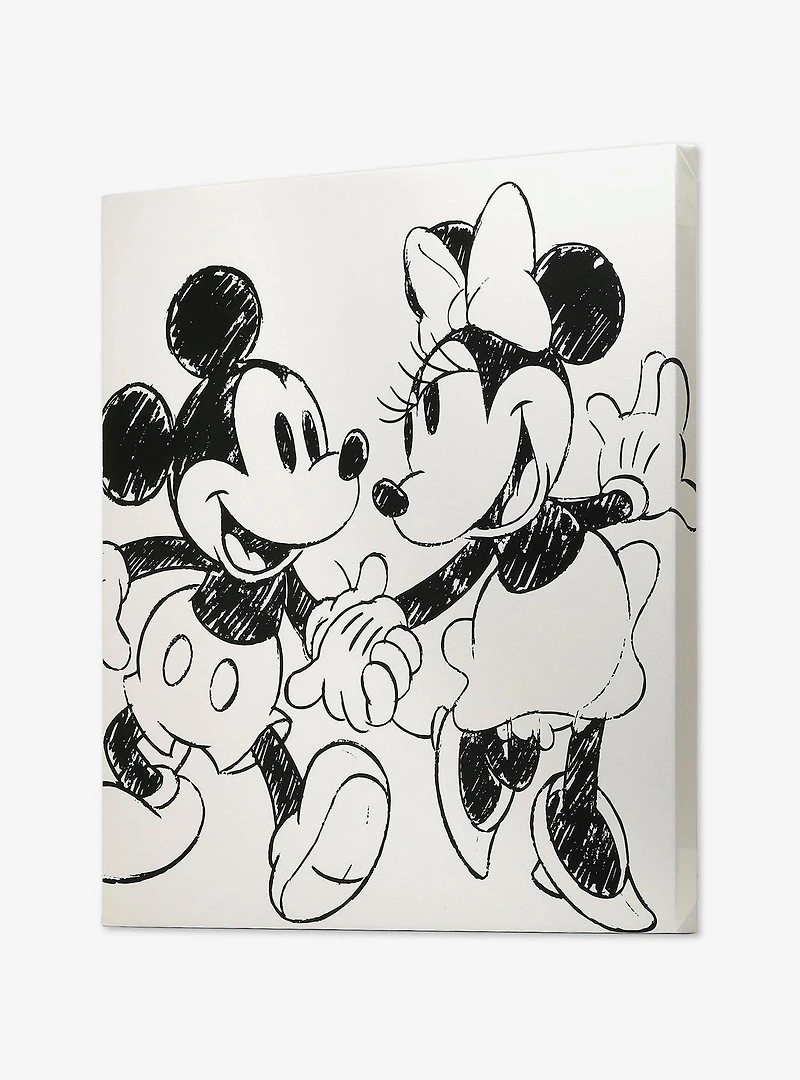 Disney Mickey And Minnie 24" x 24" Canvas Wall Décor