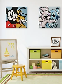 Disney Mickey Mouse And Pluto Canvas Wall Décor