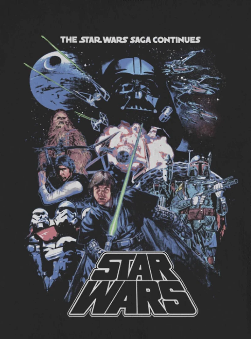 Star Wars Episode V The Empire Strikes Back Saga Group Poster Sweatshirt