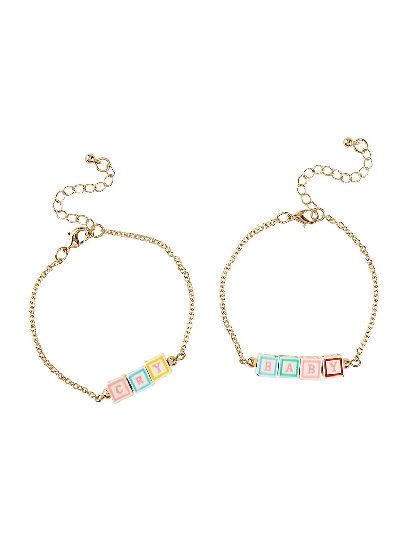 Melanie Martinez Cry Baby Blocks Bracelet Set
