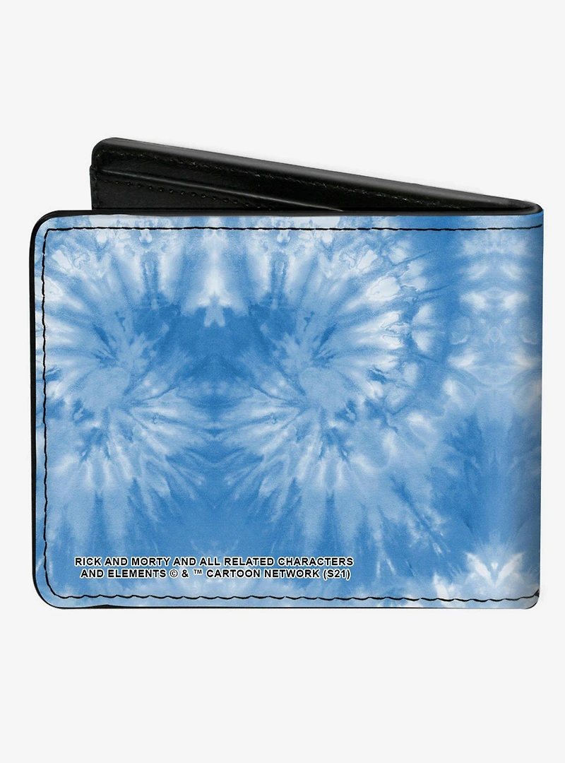 Rick and Morty Circuit Faces Portal Gun Bifold Wallet
