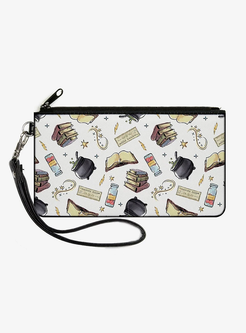 Harry Potter Magical Elements Canvas Clutch Wallet