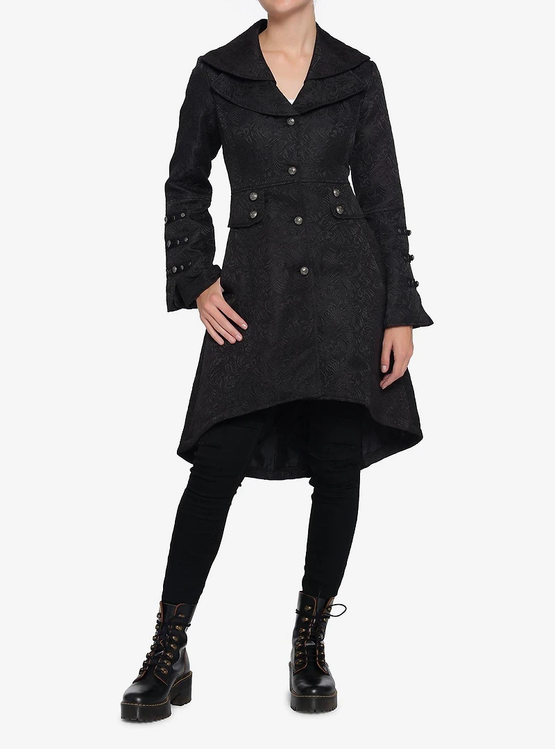 Black Brocade Coat