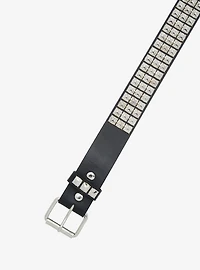 Three Row Pyramid Stud Belt