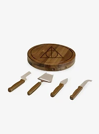 Harry Potter Deathly Hallows Acacia Cheese Board & Tools Set