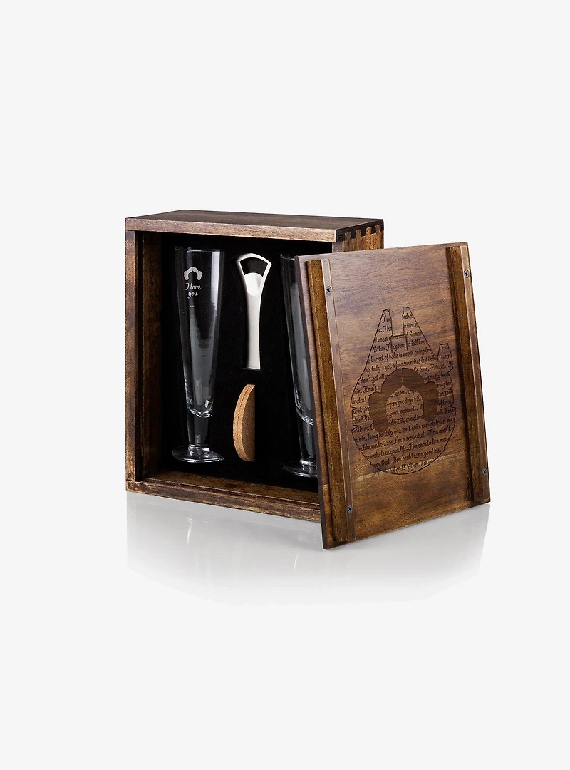 Star Wars Han And Leia Beverage Glass Set