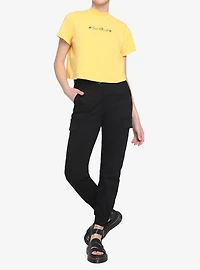 Bee Kind Mock Neck Girls Crop T-Shirt
