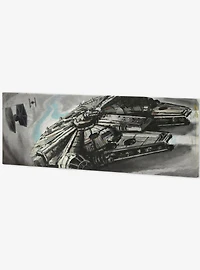 Star Wars Millenium Falcon Canvas With Backer Wall Decor