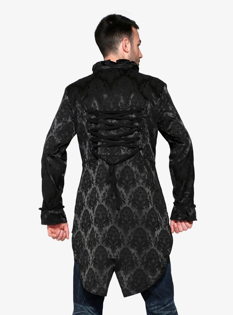 Black Brocade Coat