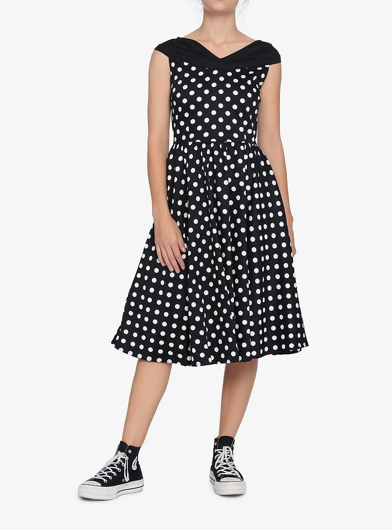 Black White Polka Dot Dress