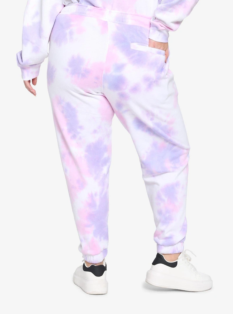 My Melody & Kuromi Pink & Purple Wash Girls Sweatpants Plus Size