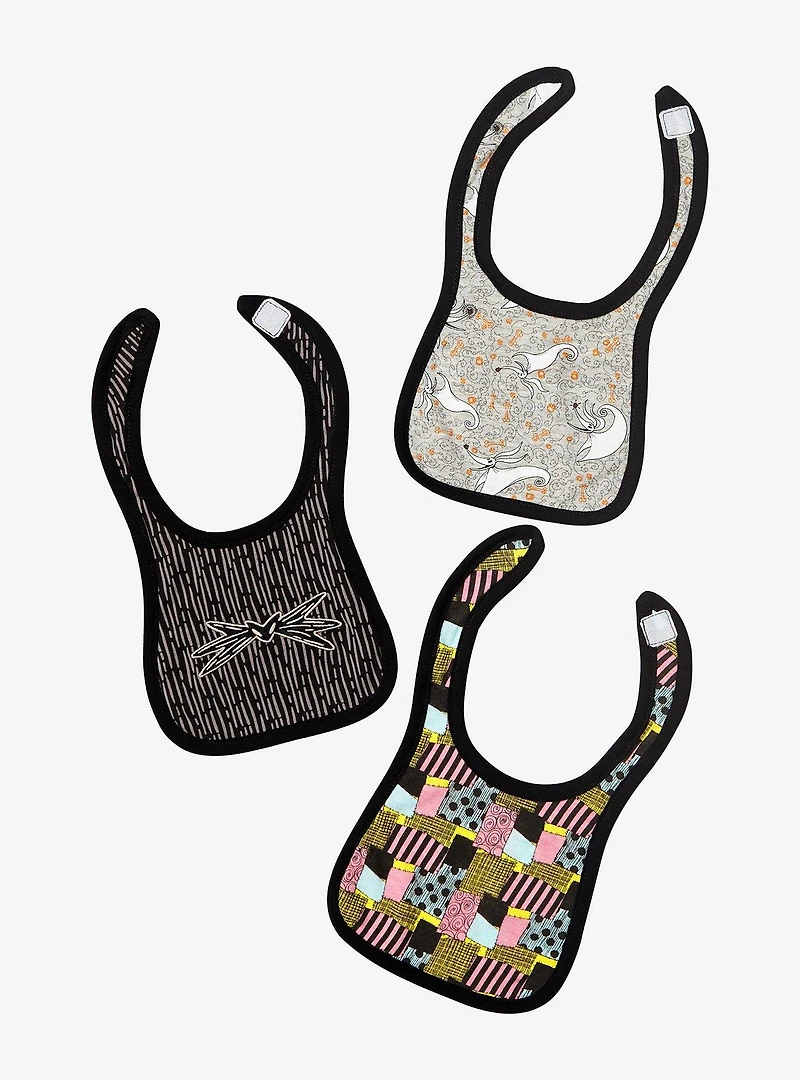 Disney The Nightmare Before Christmas Patterns Infant Bib Set - BoxLunch Exclusive