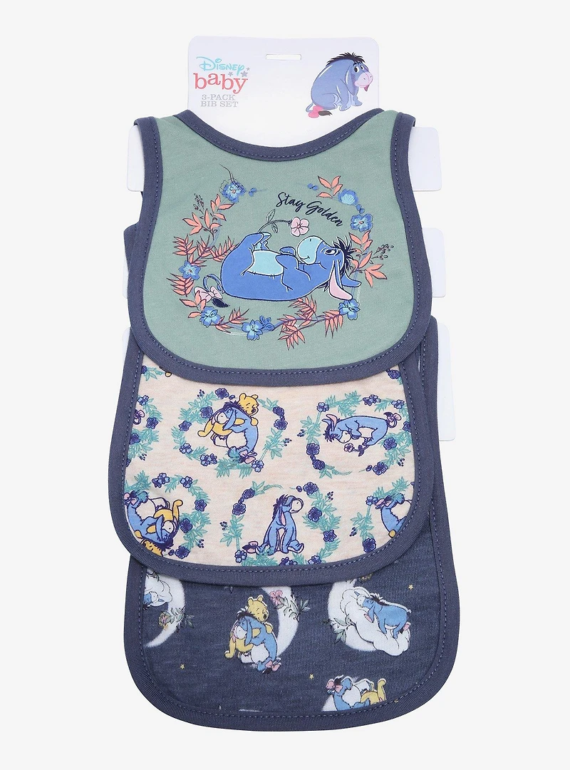 Disney Winnie the Pooh Eeyore Floral Bib Set - BoxLunch Exclusive