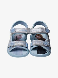 Disney Frozen II Girls Hook and Loop Sport Sandals