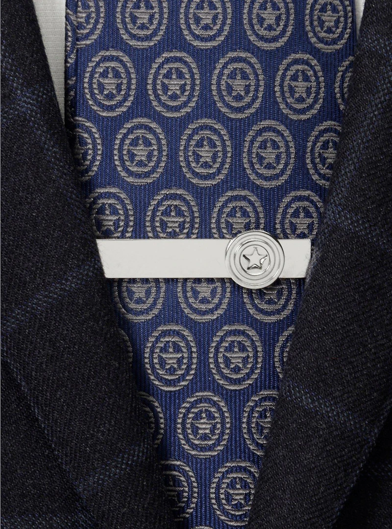 Marvel Captain America Hidden Message Tie Bar