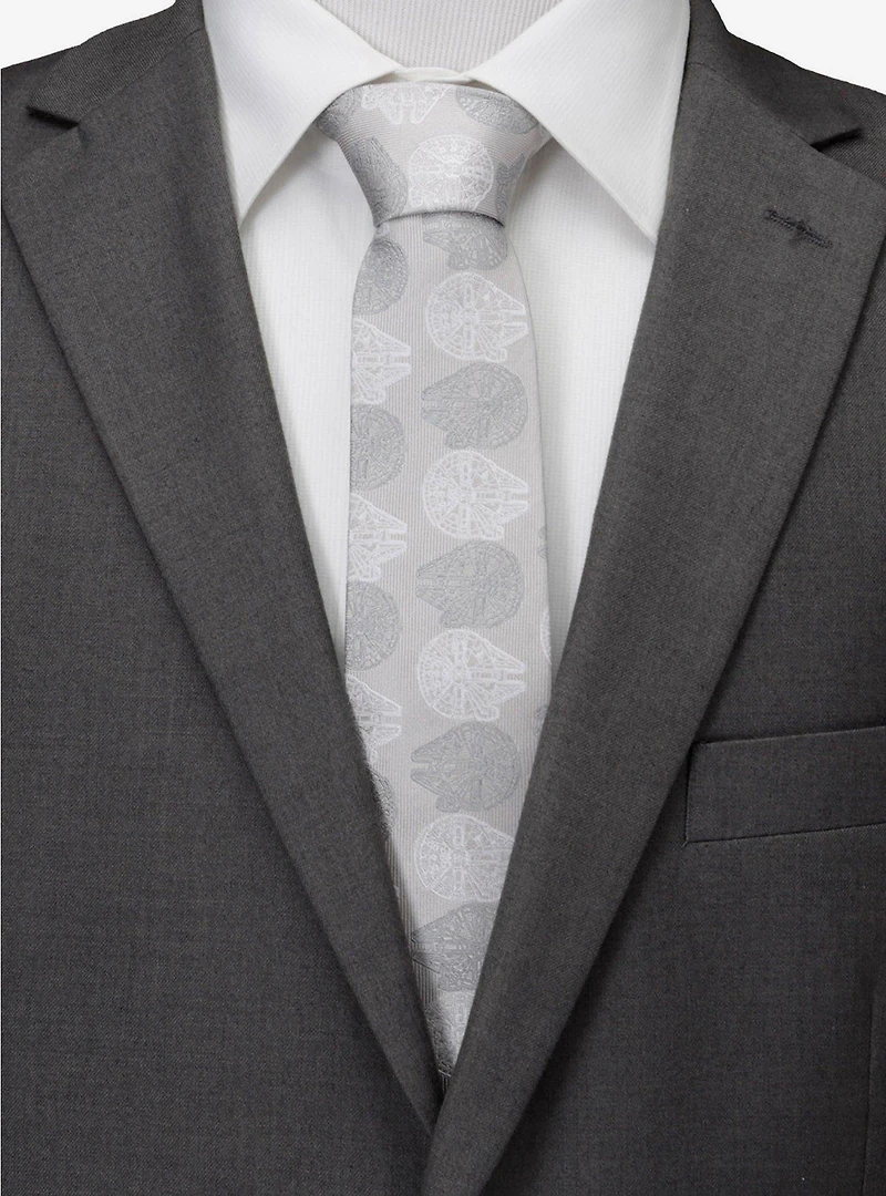 Star Wars The Millennium Falcon Gray Tie