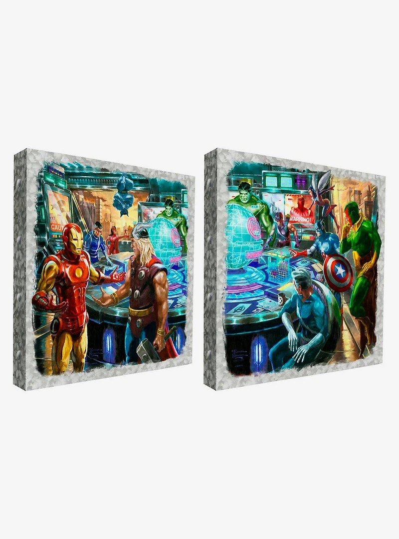 Marvel The Avengers 14" x 14" Metal Box Art Set