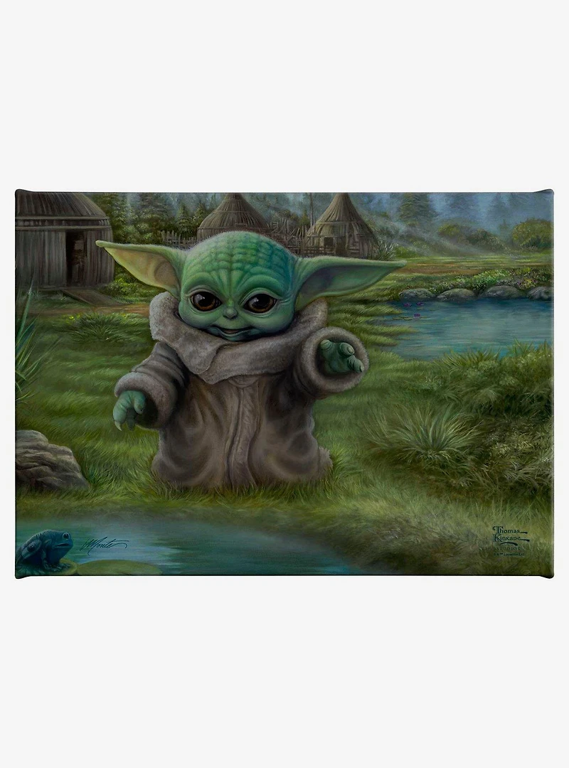 Star Wars The Mandalorian Child's Play 10" x 14" Gallery Wrapped Canvas