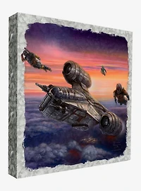 Star Wars The Mandalorian The Escort 14" x 14" Metal Box Art