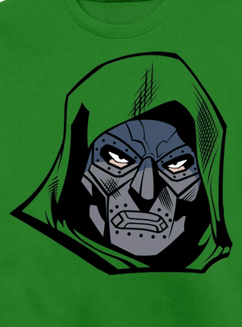Marvel Fantastic Four Doctor Doom Face Crew Sweatshirt
