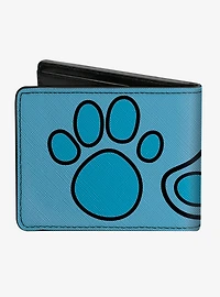 Blues Clues Face And Paw Print Bifold Wallet