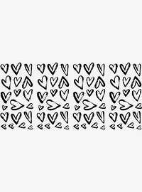 Sketchy Hearts Peel And Stick Wall Decals