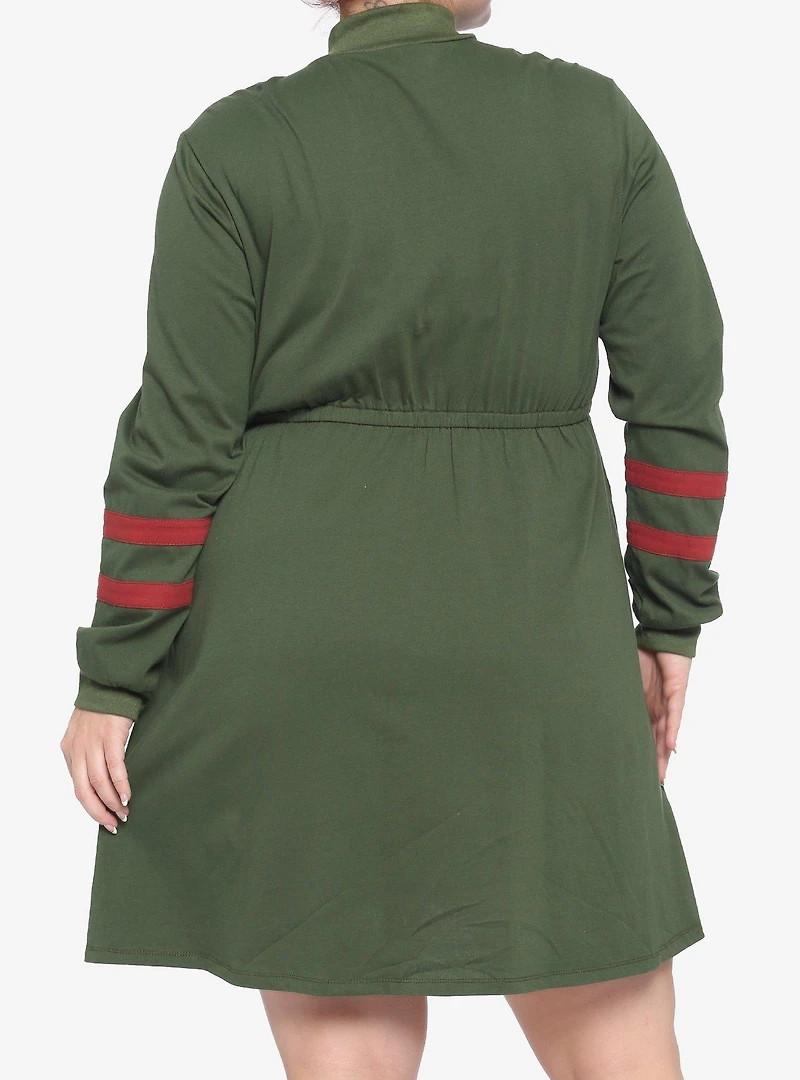 Her Universe Star Wars Boba Fett Zip-Neck Long-Sleeve Dress Plus Size