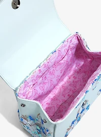 Loungefly Disney Alice in Wonderland Alice & Dinah Floral Sequin Handbag - BoxLunch Exclusive