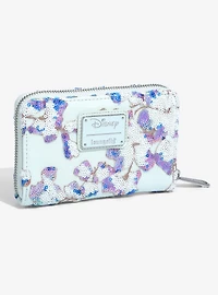Loungefly Disney Alice in Wonderland Alice & Dinah Floral Sequin Wallet - BoxLunch Exclusive