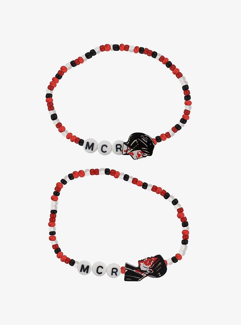 My Chemical Romance Three Cheers Best Friend Beaded Bracelet Set