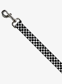 Distressed Checker Print Dog Leash