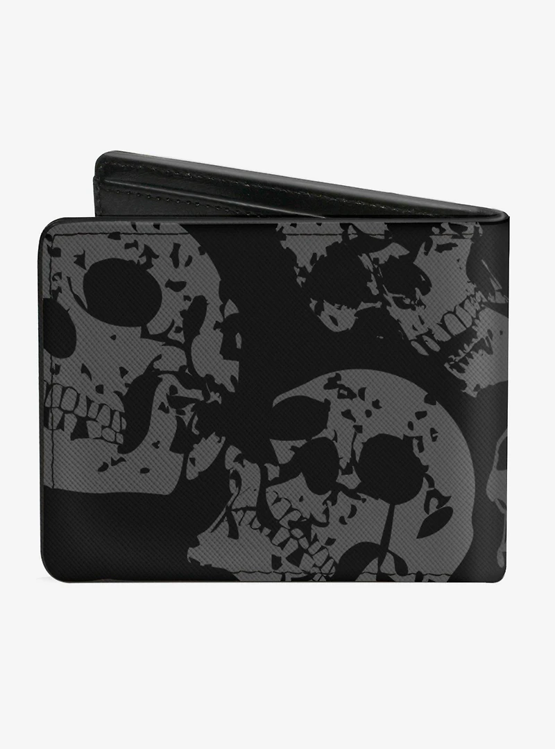 Stacked Skulls Bifold Wallet