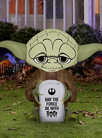 Star Wars Yoda Tombstone Halloween Inflatable Décor