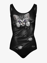Black Cat Scoop Back Swimsuit