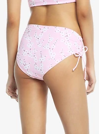 Cherry Blossom Cinched Swim Bottoms