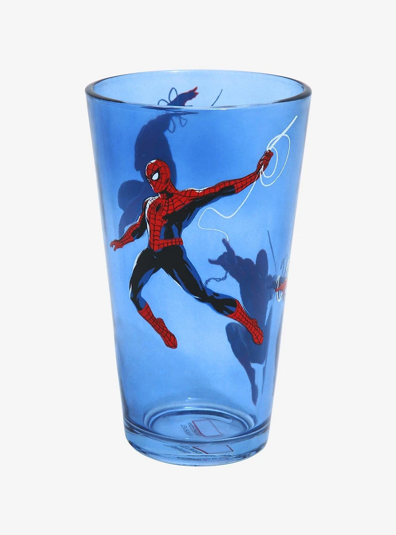 Marvel Spider-Man Swinging Spider-Man Pint Glass - BoxLunch Exclusive