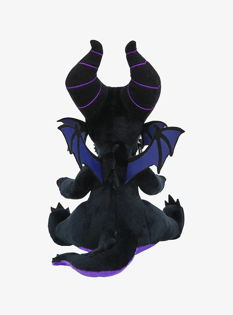 Disney Sleeping Beauty Dragon Maleficent Zip Mouth 8 Inch Plush